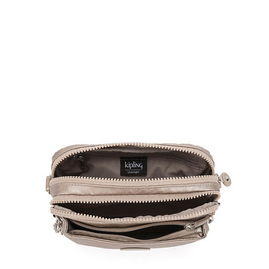 Kipling Abanu Multi Metallic Convertible Crossbody Väska Taupe | SE 2188ZU